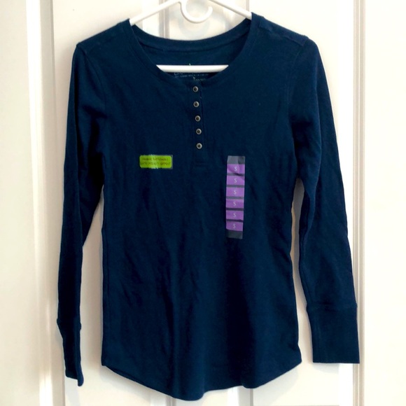 NWT Eco Malibu Organic Cotton Henley - Picture 1 of 5